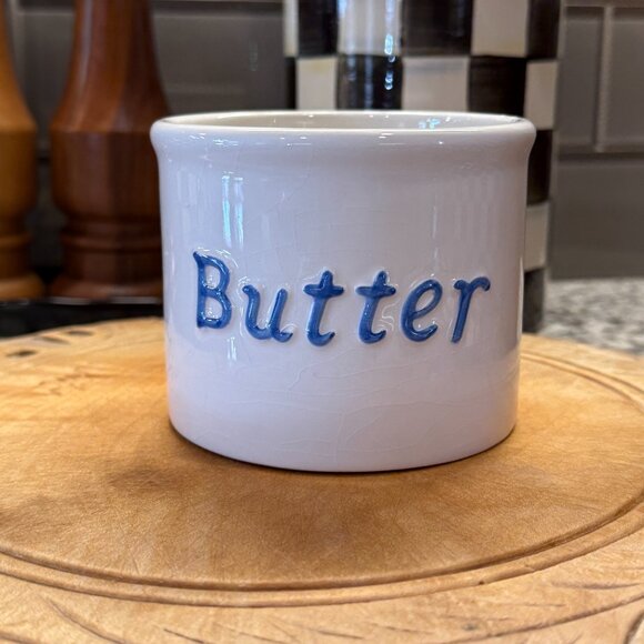 Vintage Crazed Butter Crock - Picture 13 of 15